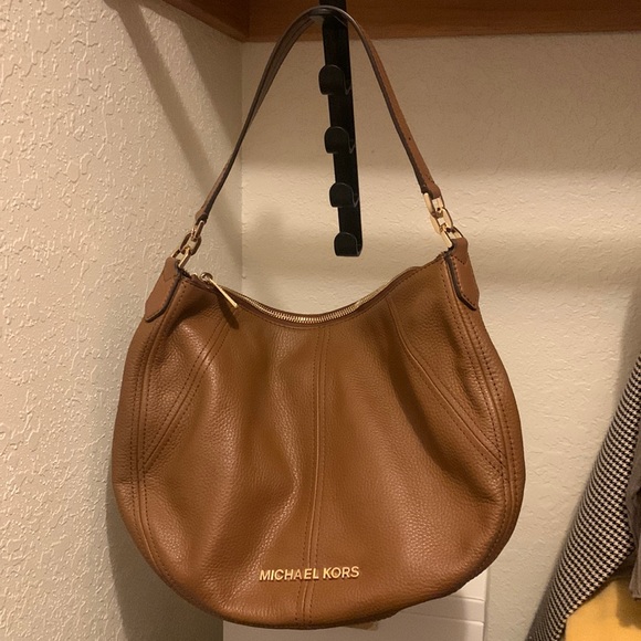 MICHAEL KORS SHOULDER BAG COLOR TAN/BROWN - Picture 1 of 6